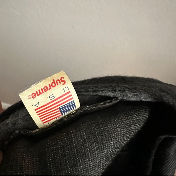 Supreme SS12 Floral Camp Cap Navy And Natural OSFM - Picture 6 of 6